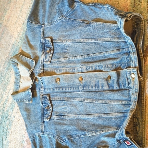 Denim Barn Jacket Vintage By Hovland Sioux Iowa Cowboy Cowgirl y2k Western - Picture 4 of 16